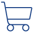 Lineart ikon indkøbskurv